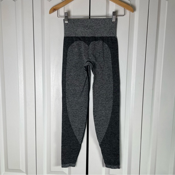 Pink Victoria’s Secret Seamless Leggings Women’s XS Gray Workout Gym Activewear - Picture 4 of 10